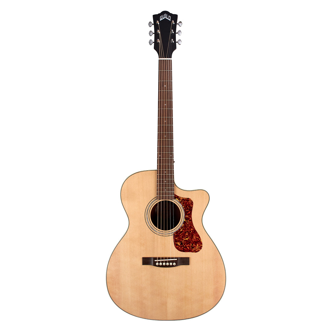Guild OM-240CE Orchestra Size Acoustic Electric Cutaway Guitar with Bag