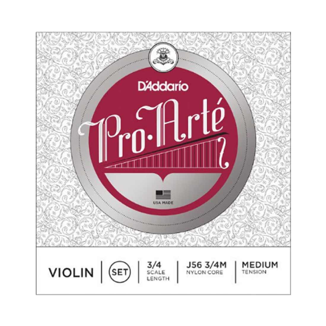 D'Addario J56m 3/4 Medium Violin Strings