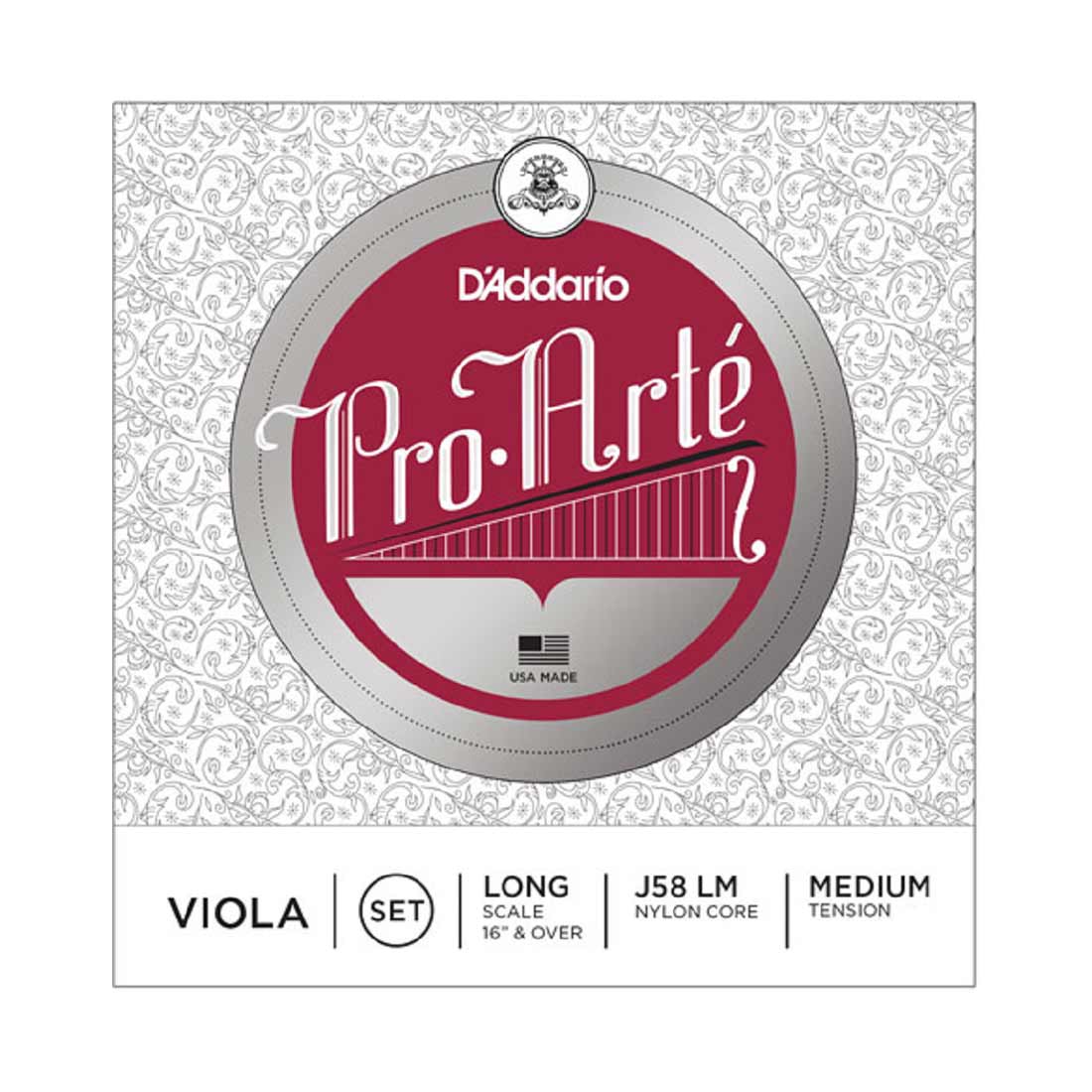 D'Addario J58 Pro Art 4/4 Medium Viola Strings