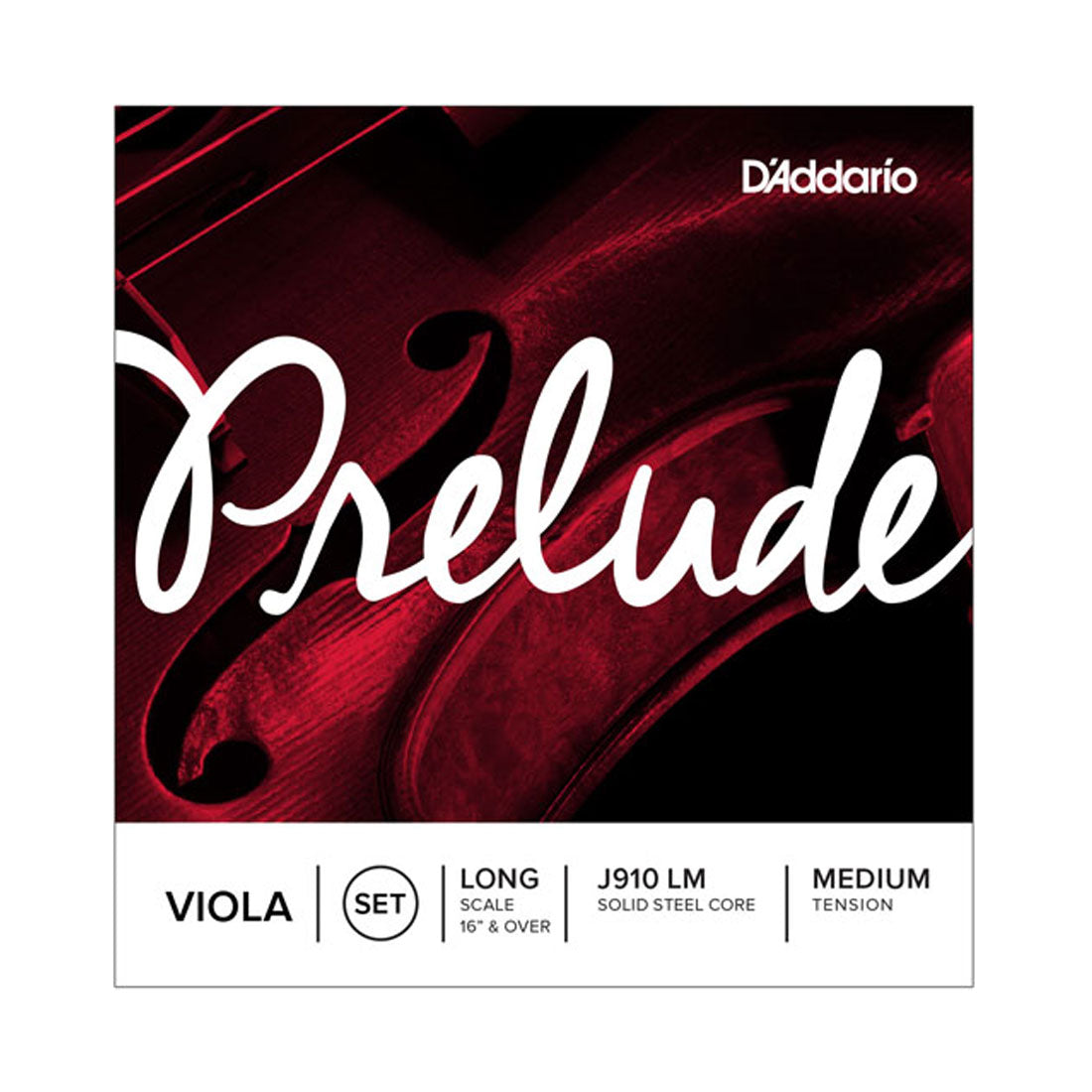 D'Addario J910 Prelude 4/4 Medium Viola Strings