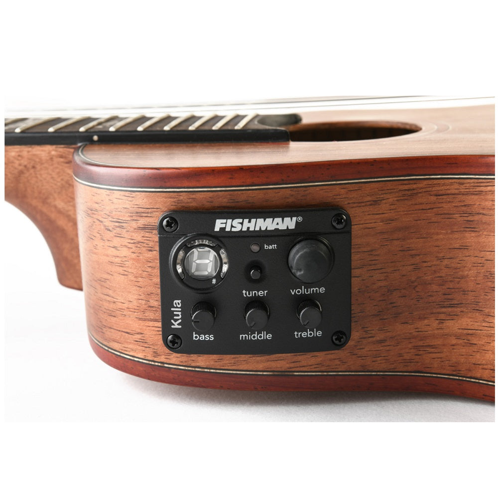 Kala KA-SAB-C-CE Australian Blackwood Concert Electric Ukulele with Case