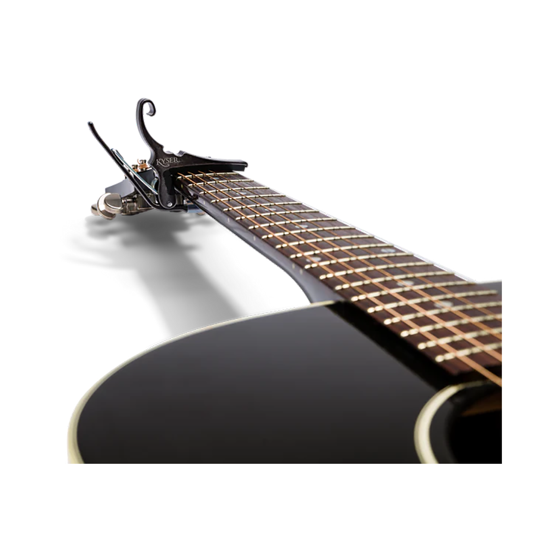 Kyser KG6BCA Black Chrome Quick-Change Acoustic Guitar Capo