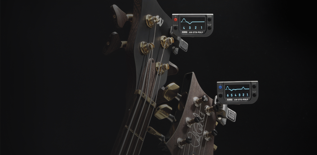 Korg Oled Clip On Tuner Guitar Polyphonic