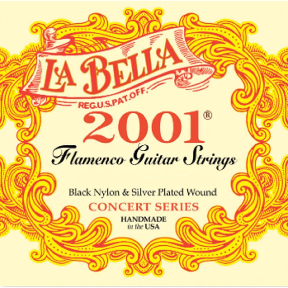 La Bella 2001 Series Extra Hard Tension Flamenco Classical Guitar Strings