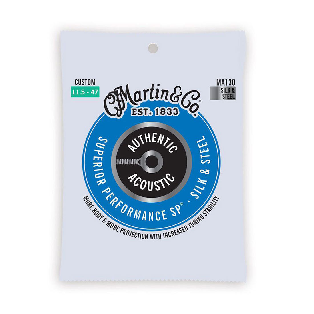 Martin MA130 Silk N Steel Folk Acoustic Strings 11.5 - 47