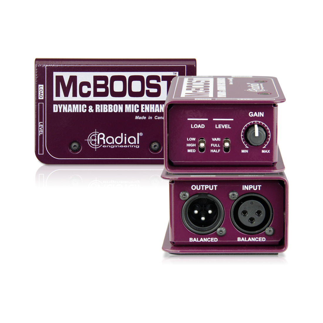 Radial MCBOOST - Mic signal booster 25dB for dynamic and ribbons