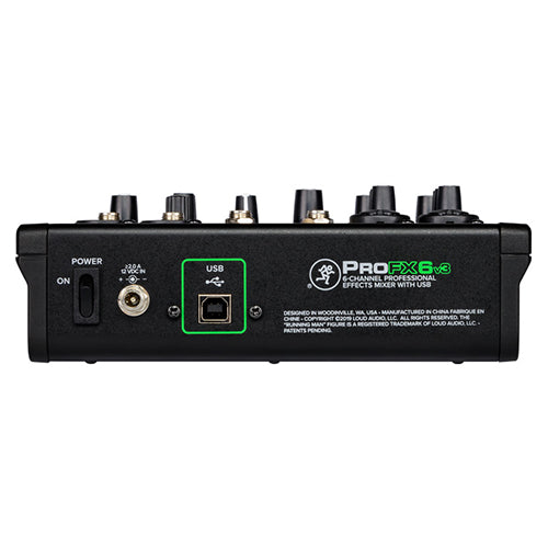 Mackie MK-ProFX6v3 6 Channel Professional Effects Mixer with USB