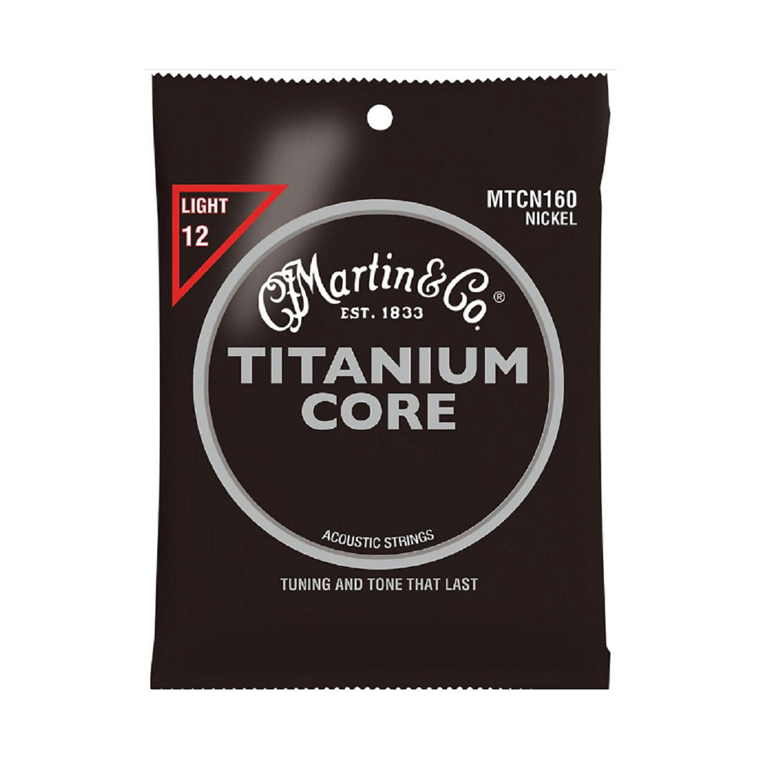 Martin MTCN160 Titanium Core 12-55 Nickel Wrap Acoustic Strings