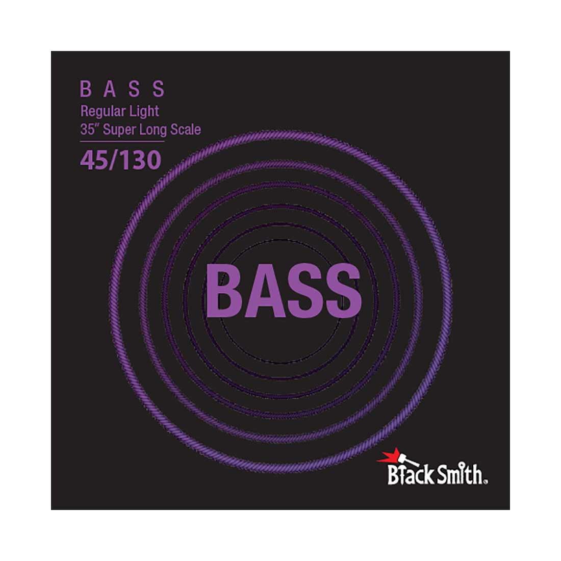 Black Smith NW-45130-5-35 Regular Light Nickel Round Wound Electric Bass Strings