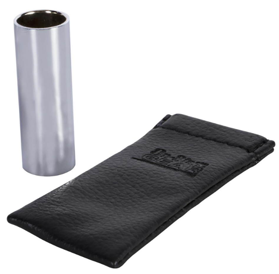 On Stage OGSSLD209T Chrome-Plated Seamless Steel Slide with Pouch - Size 9T (Heavy Wall)