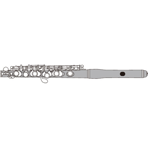 Pearl PFP165E Grenadilla Wooden Highwave Headjoint Piccolo