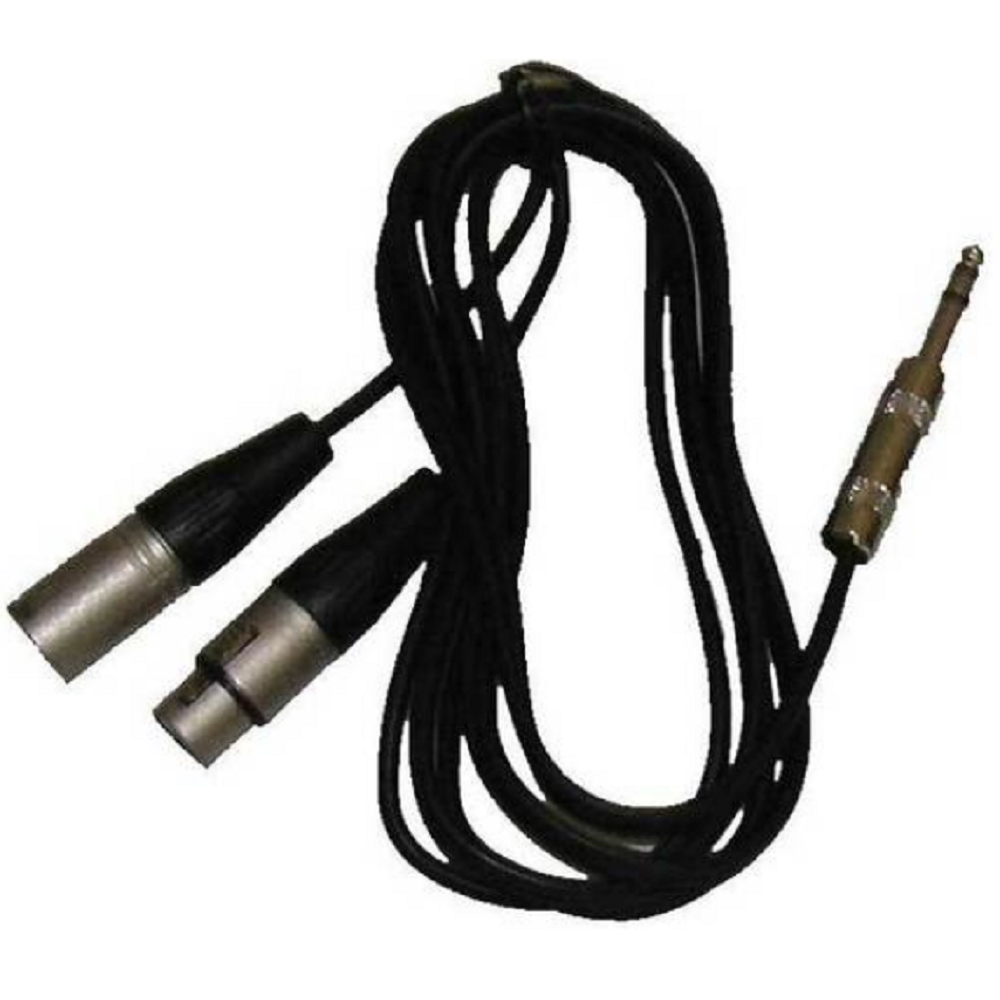 UXL 2mtr Y Cable Stereo Jack to (M)XLR & (F)XLR