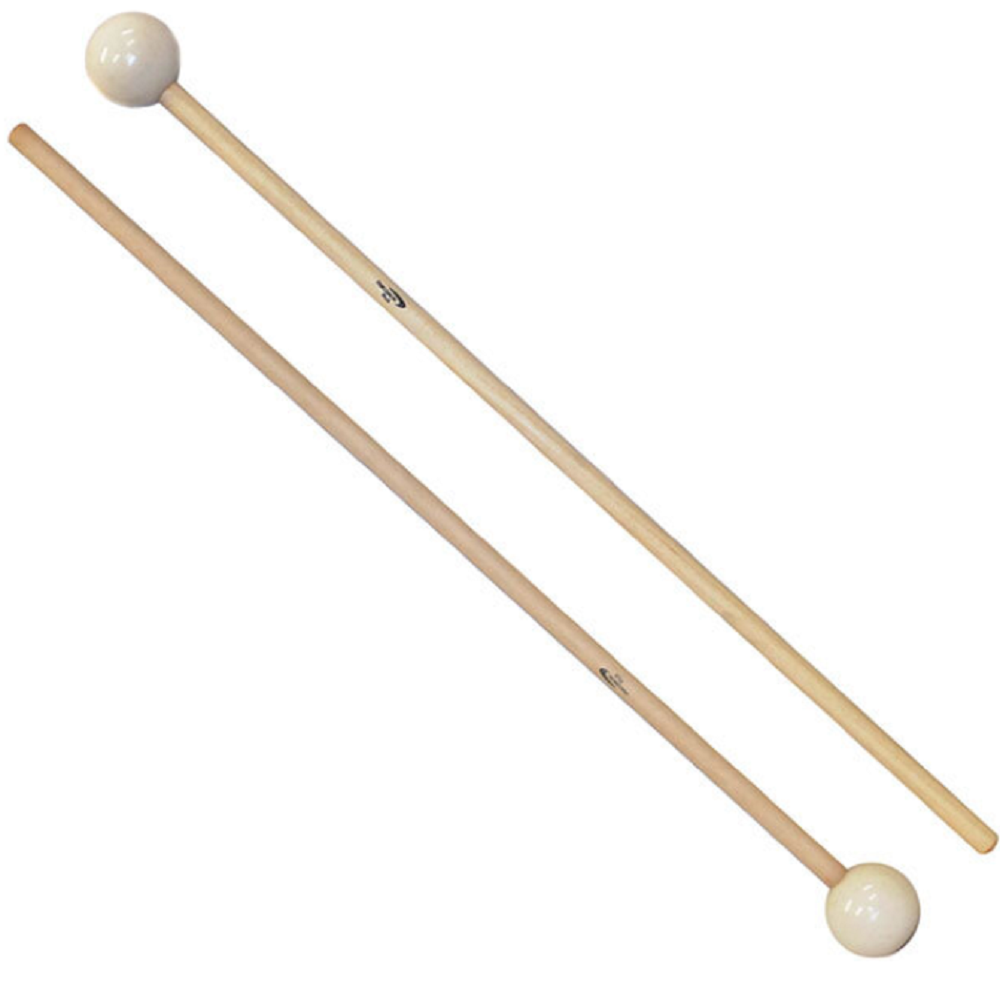 Percussion Plus White Round Head Medium Hard Mallet 30mm