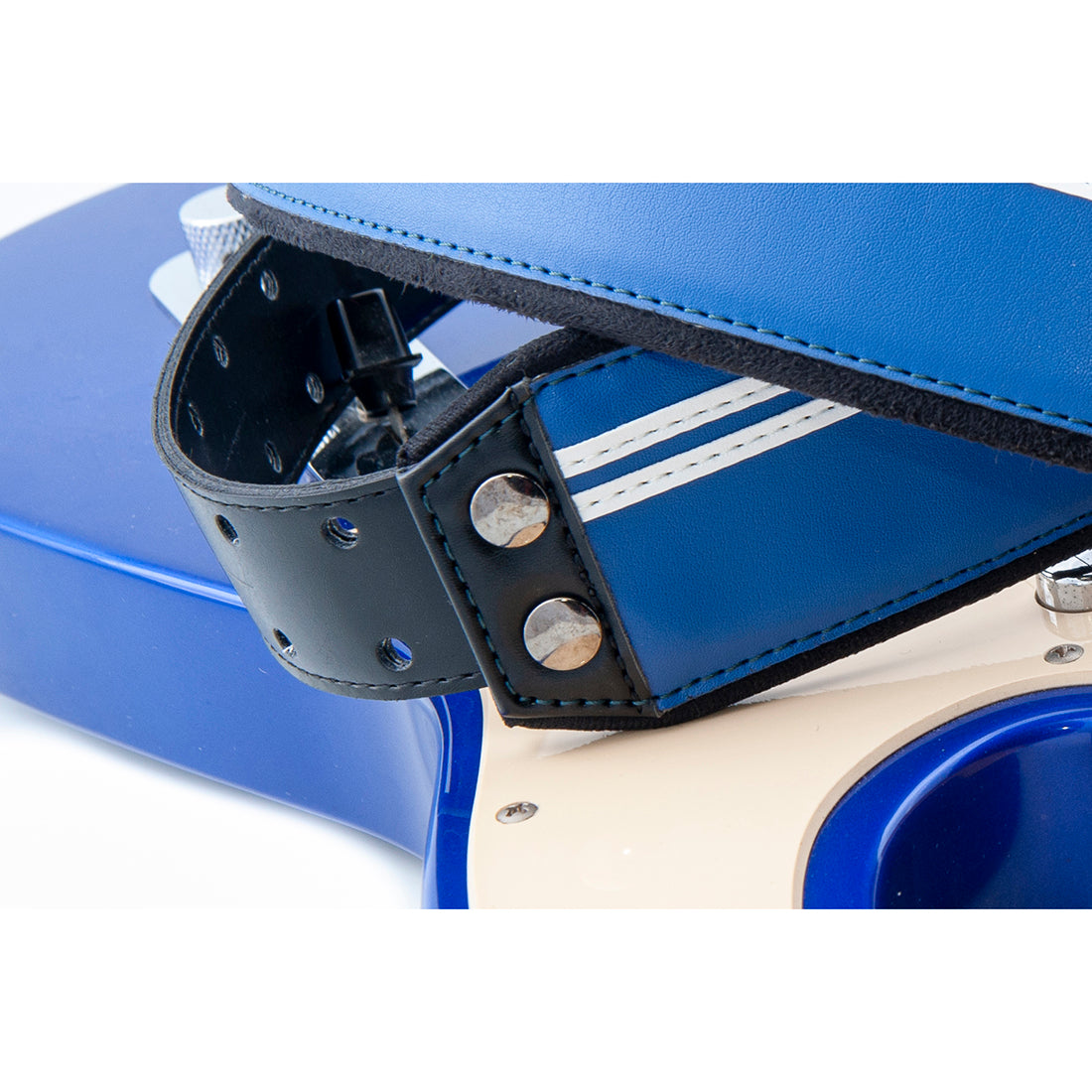 Right On Straps MOJO Race Blue Guitar Strap