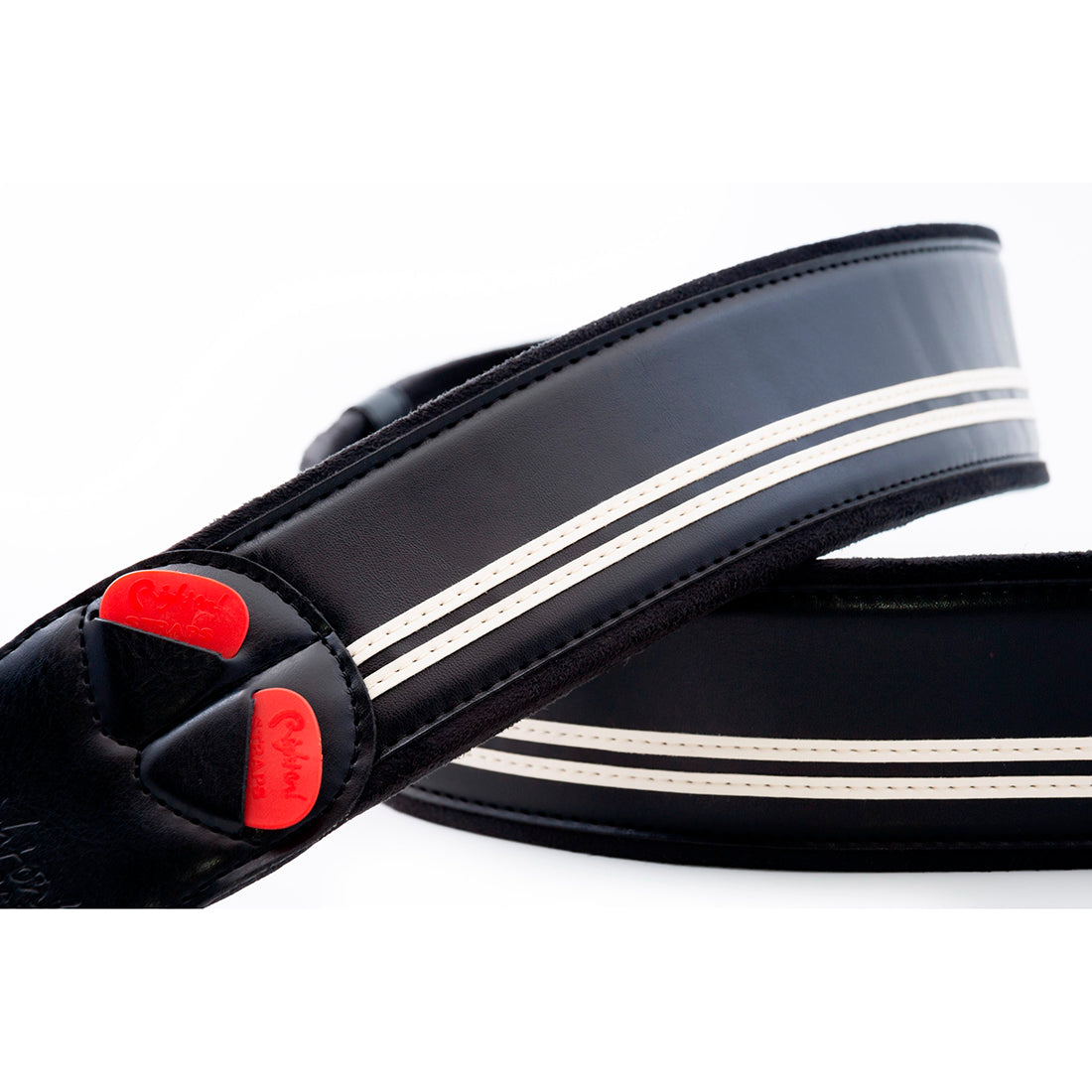 Right On Straps MOJO Race Black Guitar Strap