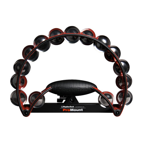 Rhythm Tech RTPRO30-U Red and Black Nickel Steel Jingles Tambourine