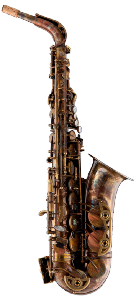 Schagerl SLA-1VB Superior Alto Saxophone with Mouthpiece and Deluxe Trekking Case - Vintage Finish