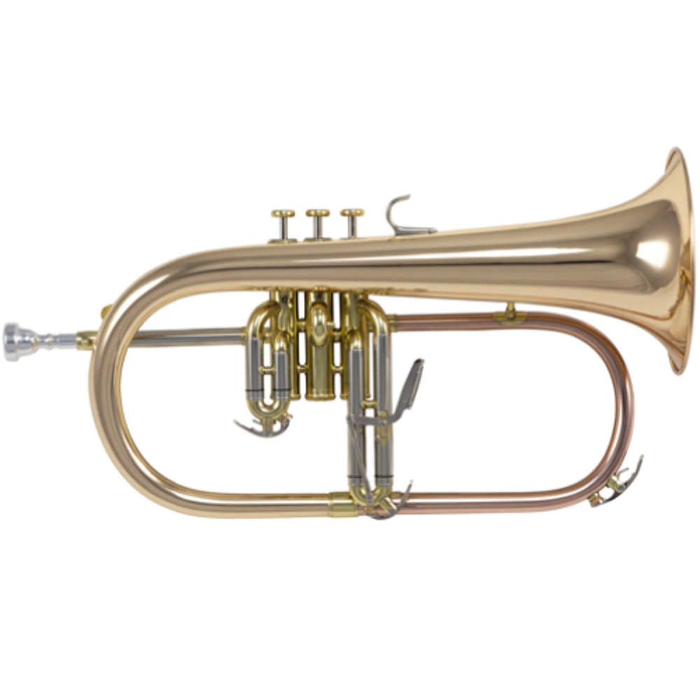 Schagerl SLFL800 Bb Flugelhorn with Mouthpiece and Case - Lacquered Finish