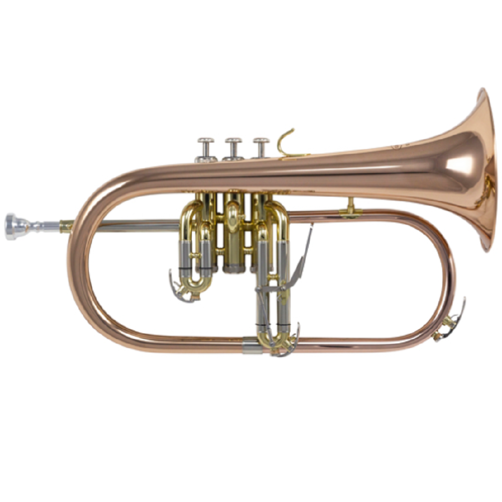 Schagerl SLFL850 Intermediate Professional Bb Flugelhorn with Mouthpiece and Case - Lacquered Finish