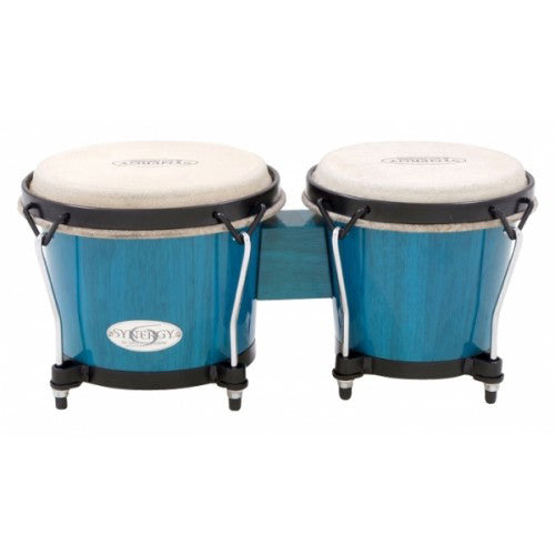 Toca 6 and 6 3/4 Inch Synergy Series Wooden Bongos in Trans Black