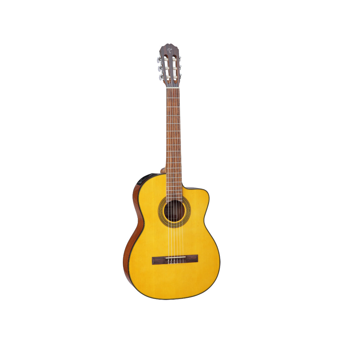 Takamine GC1 Series Acoustic Electric Classical Guitar with Cutaway in Natural Gloss Finish