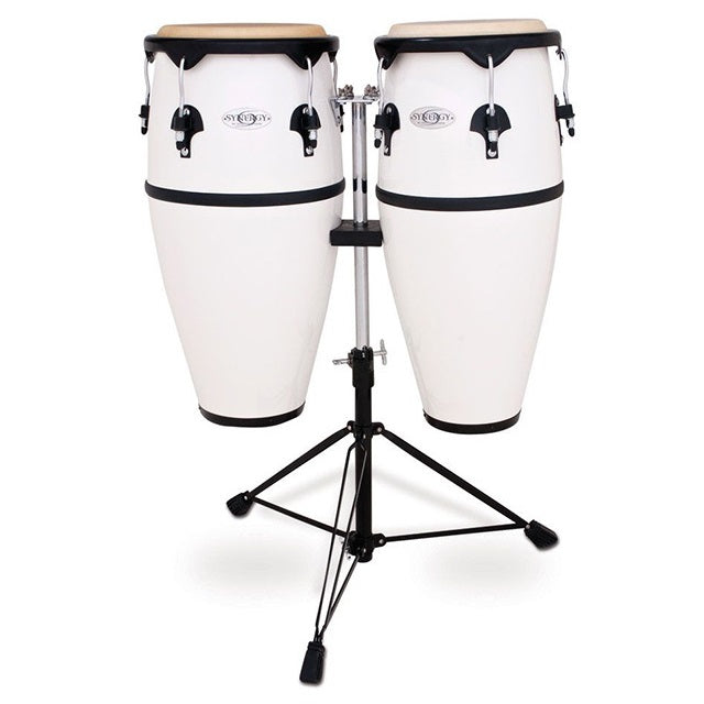 Toca TOC2300FWH 10" and 11" Synergy Series Synthetic Conga Set in White