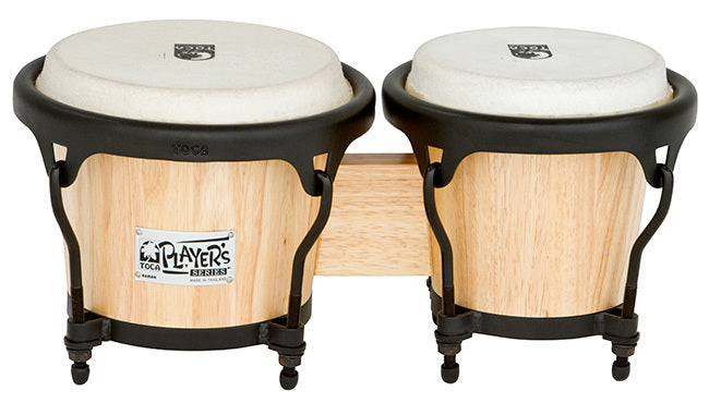Toca 6" + 7" Wood Bongos - Natural