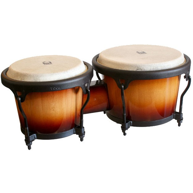 Toca 7 and 8 1/2 Inch Players Series Wooden Bongos in Sunburst