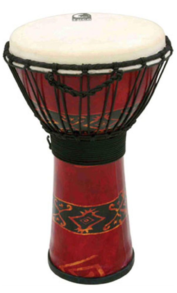 Toca 12 Inch Djembe - Bali Red Print