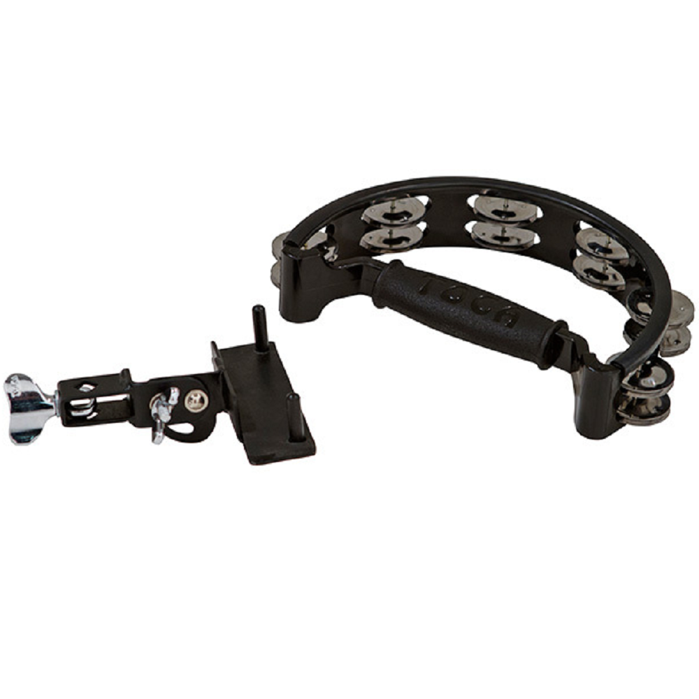 Toca Tambourine with Easy Place Mount & Double Nickel Plated Jingles