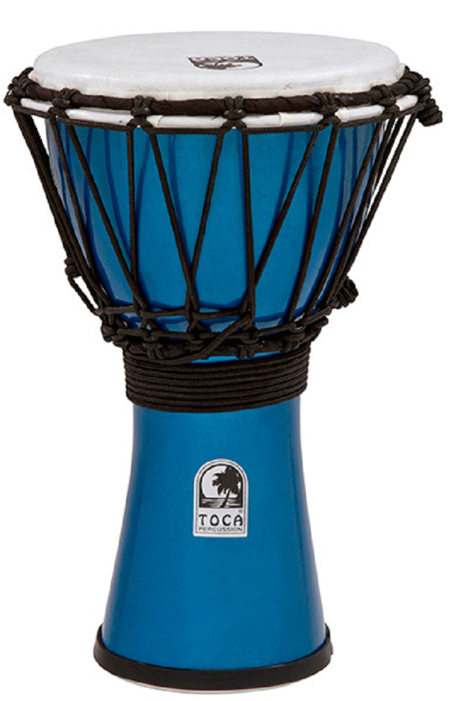 Toca TOCTFCDJ7MB 7-Inch Metallic Blue Djembe