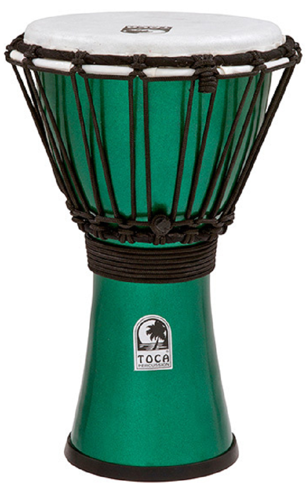 Toca TOCTFCDJ7MG 7-Inch Metallic Green Djembe
