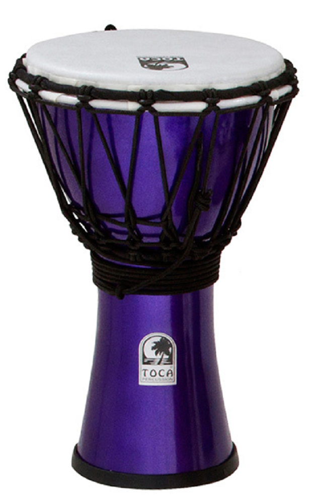 Toca 7 Inch Djembe - Metallic Indigo
