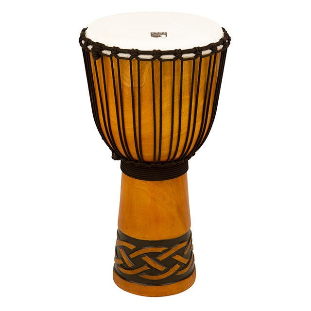 Toca Origins Series Wooden Djembe 12 Inch Synthetic Head in Celtic Knot