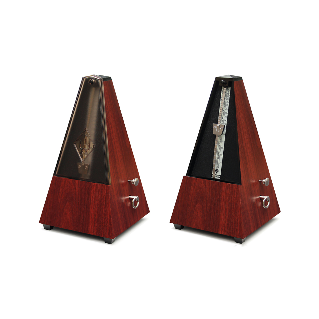 Wittner System Maelzel Series 810K Metronome in Mahogany Grain Colour Plastic Casing and Bell