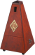 Wittner System Maelzel Series 810 Metronome in High Gloss Mahogany Colour Wooden Casing with Bell
