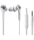 Audio Technica CKS550iSWH Solid Bass In-Ear Headphones with In-Line Mic and Control - White