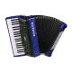 Hohner A16742 Bravo III 96 Bass Blue Pearl Chromatic Accordion with Padded Gig Bag and Straps