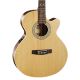 Cort SFX-ME Open Pore Cutaway Acoustic Guitar with Bag