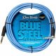 Dean Markley BSIN30S 30 Ft Instrument Cable Blue Woven Cryogenically Treated High Performance with Lifetime Guarantee