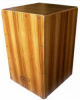 Opus Percussion PPCAJONZEB Wooden Cajon in Zebrawood with Deluxe Carry Bag