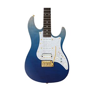 FGN EOS-FM-R-EB Expert Odyssey Emerald Blue Electric Guitar Including Hardcase*