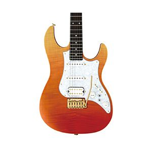 FGN EOS-FM-R/RKG Ripe Kaki Gradation Odyssey Electric Guitar with Hard Case