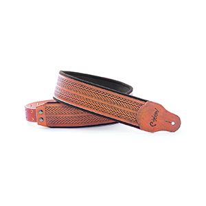 Right On Straps LEATHERCRAFT Tress Woody Guitar Strap