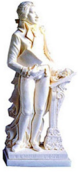 Marble Mozart 27cm Standing