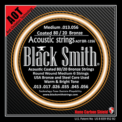 Black Smith ABR-1356 Medium Coated Acoustic Guitar Strings