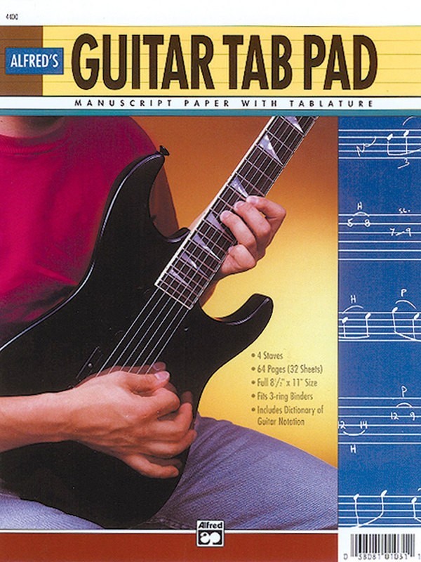Alfred Edition Guitar Tab Pad Book
