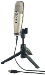 AMS-U37 USB Large Condenser Microphone w/Tripod Stand, 10ft USB Cable