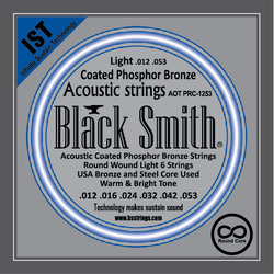 Black Smith APRC-1253 Light Coated Acoustic Round Core Guitar Stings