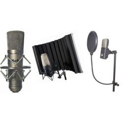 CAD Vocal Pack Including 1 x CAD GXL2200 Microphone 1xCAD Audio AS22 Acousti-Shield and CAD Audio VP1 VoxPop 6in Pop Filter